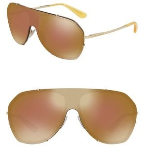 Dolce & Gabbana Mirrored Shield Sunglasses